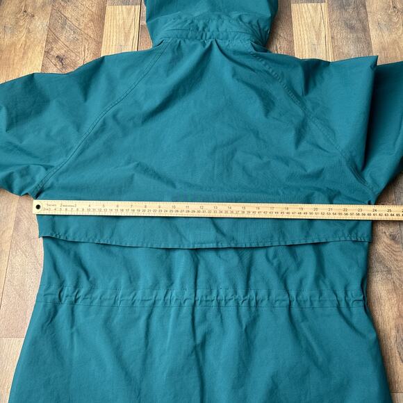 Vintage Eddie Bauer Rain Jacket Coat Women's Large Green Gore-Tex Hooded 4490 - Picture 10 of 12